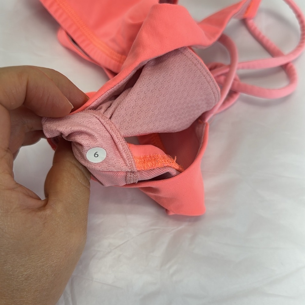 Lululemon Athletica . Ruched Pink Tank Top - Picture 9 of 9